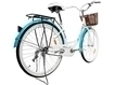 Picture of Bicicleta de Oras MalTrack Blue Mare, Roti 26 Inch, Cos Cumparaturi si Motive Florale
