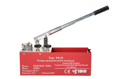Picture of Pompa pentru testarea presiunii in instalatii PR-50 50bar, Ibo Dambat IB040000