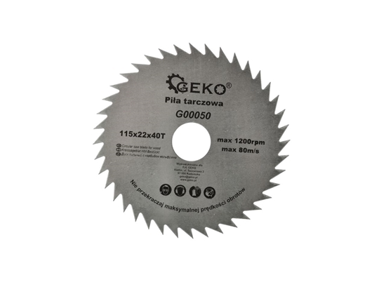 Picture of Disc circular pentru lemn 115x22x40T, Geko G00050