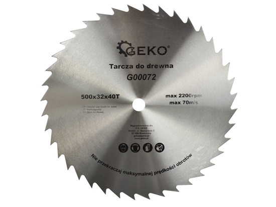 Picture of Disc circular pentru lemn 500x32x40T, Geko G00072