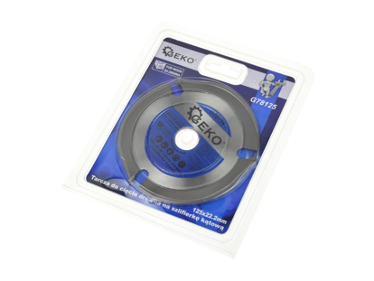 Picture of Disc de taiere lemn pentru polizor unghiular 125x22,23mm, Geko G78125
