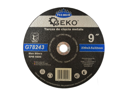 Picture of Disc pentru metal, 230x2.5 Inox, Geko Premium, G78243