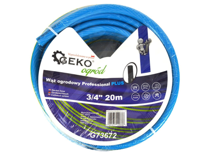 Picture of Kit irigare pentru gradina, furtun 3/4 "20m, 4 straturi, GEKO PROFESSIONAL + accesorii 4 piese, 3/4", Geko Blue Line