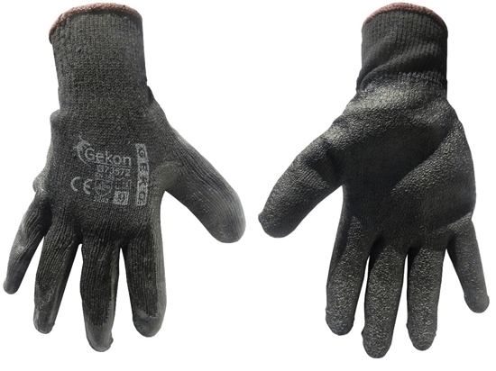 Picture of Mănuși de protecție GEKO, mărimea 9, Latex negru, G73572