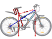 Picture of Bicicleta MTB 26" MalTrack Target BLUE/ORANGE 107762