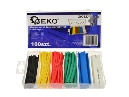 Picture of Set 100 tuburi termocontractabile colorate, GEKO G02823