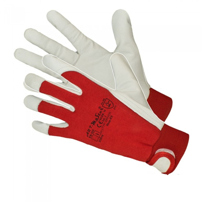 Picture of Mănuși de protecție ARTMAS din piele, marimea 10, culoare rosu-alb