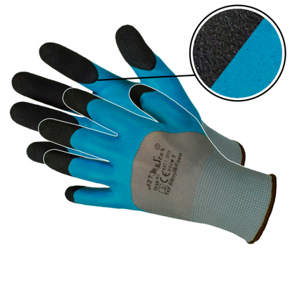 Picture of Mănuși de protecție ARTMAS FOAM, marimea 8, culoare albastru