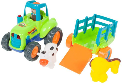 Picture of Tractor agricol cu ​remorca si animale, Malplay 102680