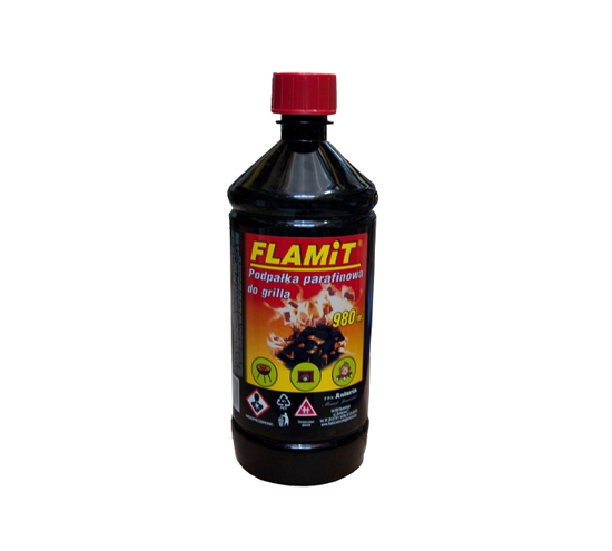 Picture of Lichid pentru aprinderea focului din cuptoare, seminee sau gratare, Flamit,  980ml