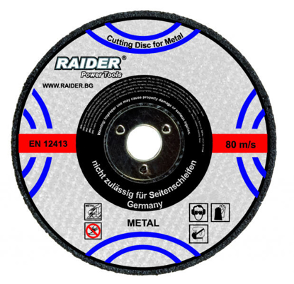 Picture of Disc pentru taiat metal 115x1.6x22.2mm, Raider 160106