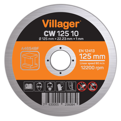 Picture of Disc taiere metal CW 12510 125  x 1.0 mm, Villager VL023770