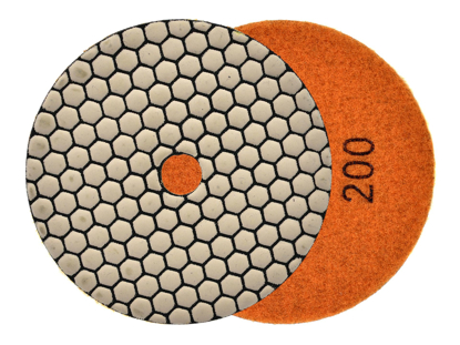 Picture of Disc pentru slefuirea uscata a gresiei portelanate, 125 mm, granulatie 200, Geko G78939