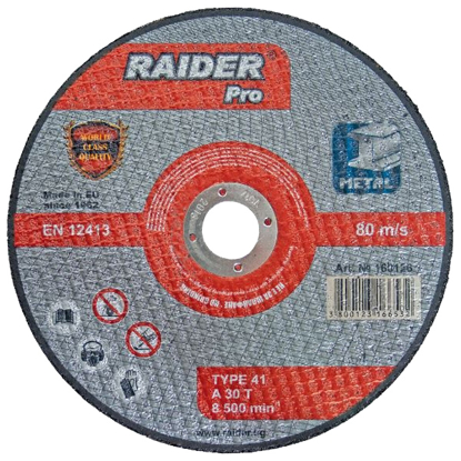 Picture of Disc pentru taiat metal, 115х3.0х22.2mm, Raider 160123
