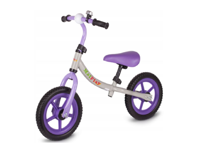 Picture of Bicicleta fara pedale pentru copii, roti EVA, 12", mov, Malplay 108115