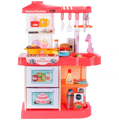 Picture of Set bucatarie pentru copii cu accesorii, cutii si recipiente pentru alimente, tacamuri, 26 elemente, MalPlay 107884