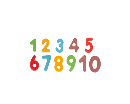 Picture of Set joc educativ din lemn cu cifre, 21 piese, MalPlay 108882