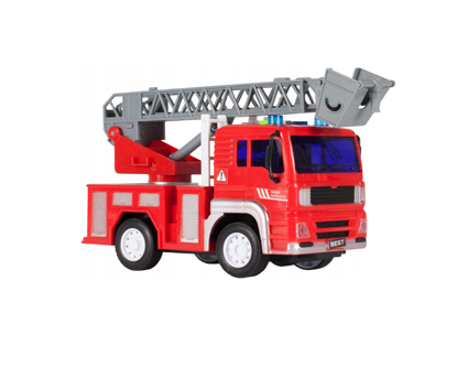 Picture of Masina de pompieri cu sunete, scara pliabila, 18 x 10 x 8 cm, MalPlay 107572