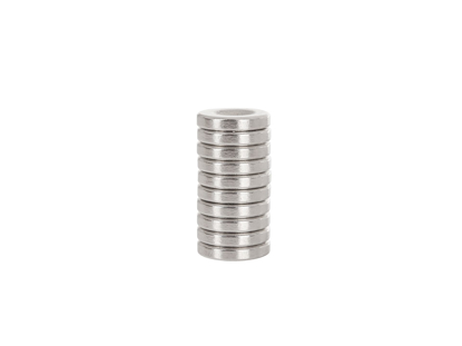 Picture of Set magnet cilindru din neodim cu ghidaj pentru surub, 14 x 3 mm, 10 elemente, Geko G02424