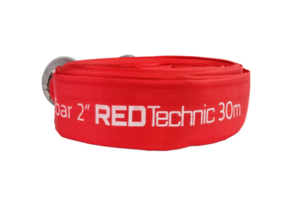 Picture of Furtun tip pompier cu conector, 2", 30 m, 8 bar, Red Technic RTWS0068