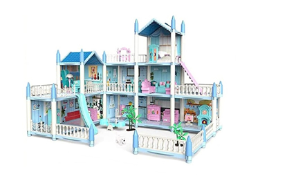 Picture of Casa pentru papusi Dollhouse cu spatiu de joaca, MalPlay 110237