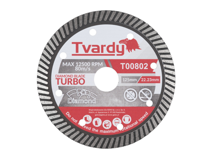 Picture of Disc turbo diamantat, 125 x 10 x 22.23 mm, Tvardy T00802