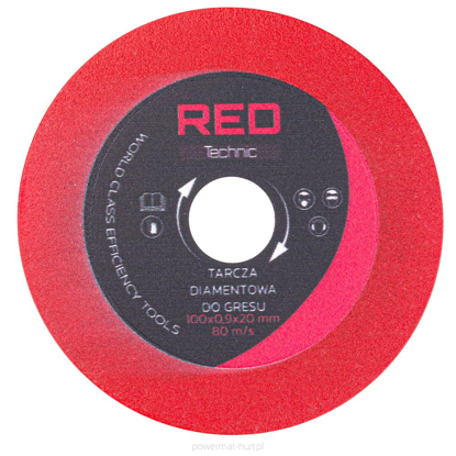 Picture of Disc diamantat pentru taiere placi ceramice, 100 mm, Red Technic RTPDG0009-TA09